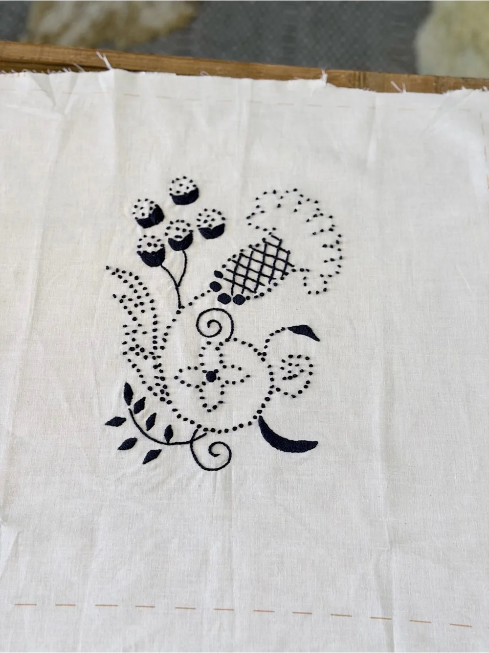 7 Vintage 80’s Candlewicking Embroidery Pillow Fronts. 16x16 | Shabby Chic